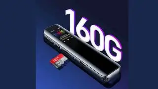Портативный диктофон V39 с голосовой активацией, MP3 плеер, двойная дуга, запись звука,