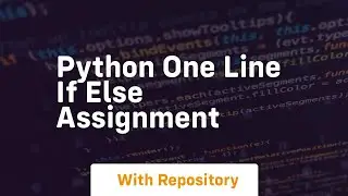 python one line if else assignment