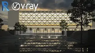 Revit 2022 Vray 5 Exterior Rendering - Vray for Revit - Exterior scene