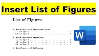 How to add List of Figures in Microsoft Word - Tips and Tricks