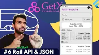 Rail API, JSON visualiser, HTTP request | Train Standpoint | Flutter tutorial in Hindi # 4.6