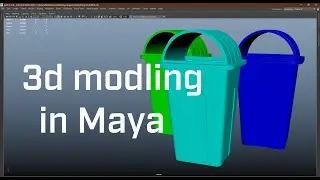 How to Create Dustbin in Maya 22 / Modeling/ #maya 3dartist #art #artist #maya #3dartist