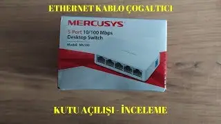 MERCUSYS 5 PORT DESKTOP SWİTCH ETHERNET KABLO ÇOGALTICI #İşbirliği