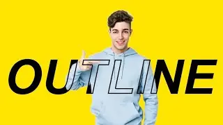 How to create outline text effect in gimp | outline text effect in gimp
