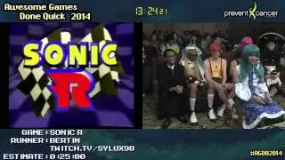 Sonic R: 100% (No OoB) Live at AGDQ 2014!! (With Cosplay)