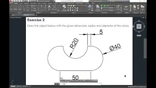 Autocad Exercise 2 for Beginner