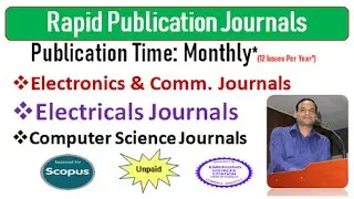 Electronics & Comm Scopus Journals, Computer Science Journals | Scopus Journals| SCI Indexed 