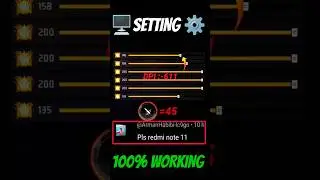 New Settings ⚙️| Redmi Note 11📲 Sensi + Dpi || 2024 Free Fire ⚡ Highlights
