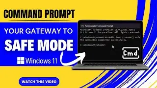 Safe Mode Entry Made Easy with Command Prompt