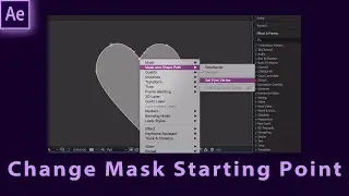 Change Mask Starting Point (Set First Vertex) in Adobe After Effects