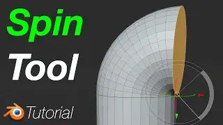 [4.1] Blender Tutorial: Spin Tool in 34 Seconds