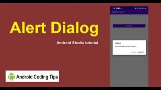 Alert dialog  android studio example | android Studio tutorial