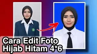 Cara Edit Pas Foto PPG Wanita Hijab di Android