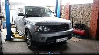 Замена радиатора охлаждения двигателя на Range Rover Sport 5,0 Лэнд Ровер Спорт 2012 г 1часть