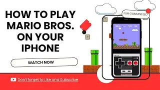 How to Play Mario Bros on iPhone!!