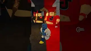 Roblox - YOUTUBE VS TIKTOK BARRY'S PRISON RUN! NIGHTMARE CHASE P4 - JUMPSCARE