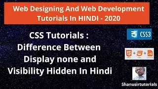 Difference Between Display none and Visibility Hidden with example in Hindi