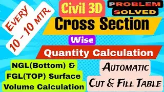 Cross Section Draw in AutoCAD Civil 3D @surveyingengineeringdesigninfo