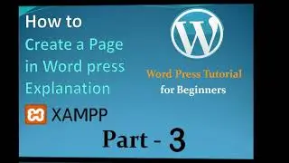 How to Create a Page in WordPress Explanation | WordPress Tutorial for Beginners
