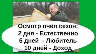 Пчеловодство Выходного дня и Вопрос - А как же 6 осмотров улья за сезон? Весь сезон перемещай рамки