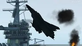 F4 carrier landing gone very wrong \ X Plane 11