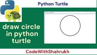 how to make a circle in python turtle. #python