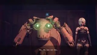 NieR Automata - A2 destroys Pascal | Delete memory or destroy Pascal