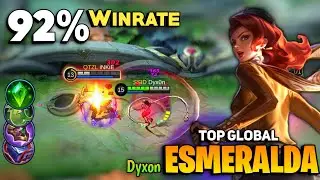 92% WINRATE! Esmeralda Offlane Gameplay [ Top Global Esmeralda Best Build 2021] By Dyxon - MLBB