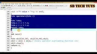 Binary Operator Overloading in C++ Practical | Operator Overloading | C++ Programming