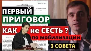 Мобилизация. ПЕРВЫЙ ПРИГОВОР. Как не сесть в тюрьму ? Адвокат разъясняет (4K)