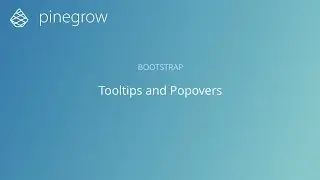 Tooltips and Popovers - Bootstrap 4 & 3 in Pinegrow