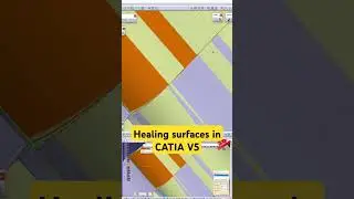 Healing surfaces in Catia V5 #design #cadsoftware #catiav5