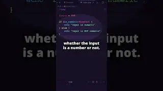 Check if Input is a Number or a Numeric String?! #php #shorts
