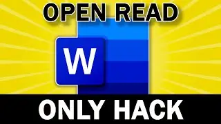 Make ANY Word Document Open Read Only With This Hack