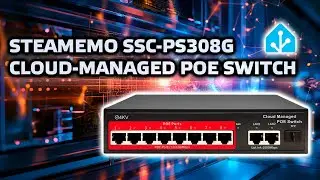 STEAMEMO SSC-PS308G - managed POE switch, integrated into Home Assistant
