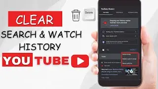 How to Clear Search and Watch History on Youtube App(Newest Update 2023)|Delete Youtube History 2024