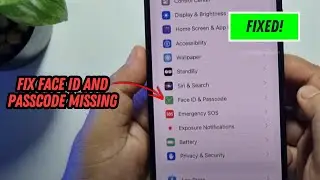 Fix Face ID and Passcode Missing in Settings in iPhone