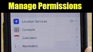 How to Manage App Permissions on Your iPhone or iPad | iOS 13