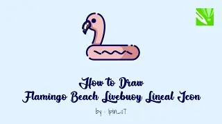How to Draw Flamingo Beach Livebuoy Lineal Color Icon