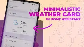 Minimalist Weather Card in Home Assistant