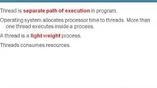 Explain threads in java! www java interview questions com