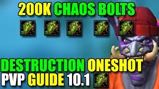DESTRUCTION WARLOCK ULTIMATE ONESHOT PVP GUIDE 10.1 - TALENTS , ROTATION , GEAR , DRAGONFLIGHT S2