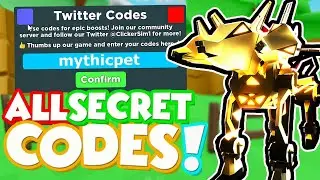 ALL SECRET MYTHIC PET  *200 MIL* EVENT CODES In CLICKER SIMULATOR CODES | ROBLOX Clicker Simulator!