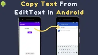 How to Copy Text From EditText in Android | Copy and Paste Using Clipboard in Android Studio