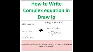 How to Write Complex equation in Draw io