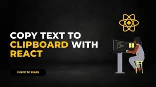 how to copy text to clipboard In reactJS?