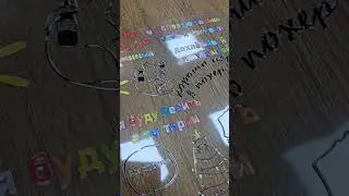 Цветные нестираемые стикеры UV DTF для Bullet Journal 2024