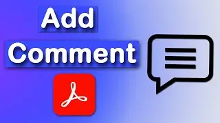 How to add or insert comments to pdf using Adobe Acrobat Pro DC