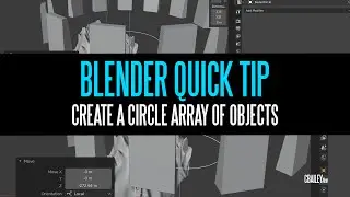 Quick Blender Tip - Create A Circle Array Of Objects