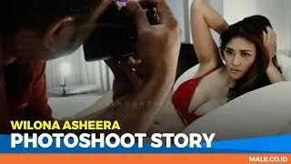 WILONA ASHEERA di Behind the Scenes Photoshoot - Male Indonesia | Model Hot Indo